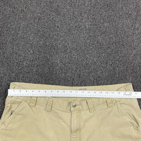 Carhartt BN2291 M Rugged Flex Relaxed Fit Canvas Work Pants Khaki 44x31 - Picture 5 of 14